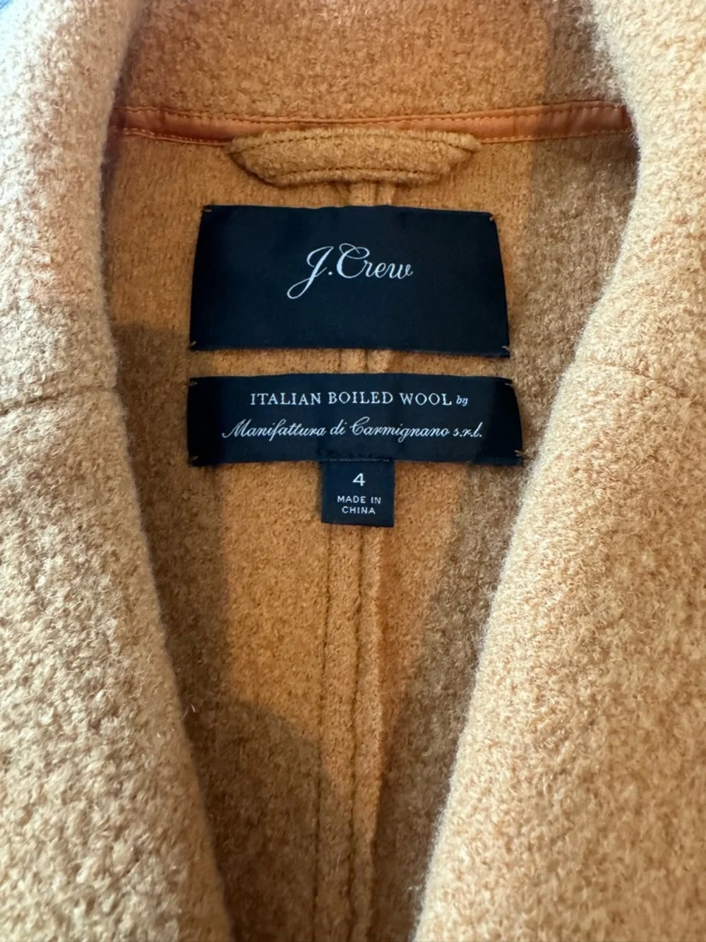 J. Crew Women’s Boiled Italian Wool Daphne Pea Coat - Picture 3 of 4